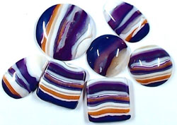 pardo faux banded amethyst